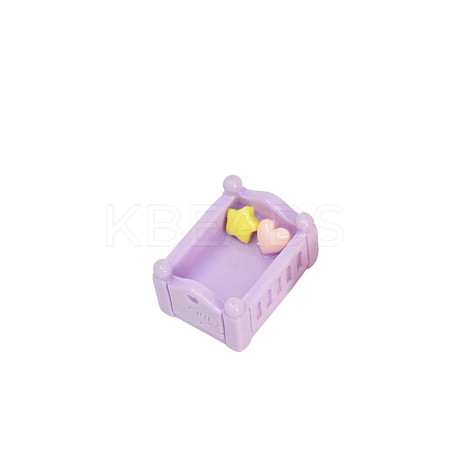 Resin Dollhouse Beds PW-WGB89EB-02-1