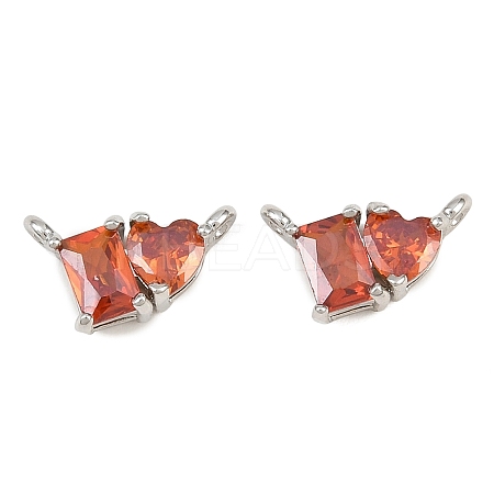 Brass Pave Cubic Zirconia Charms CU-CBA6A75-04P-11-1