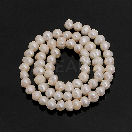 1 Strand Natural Cultured Freshwater Pearl Beads Strands PEAR-CA0001-15C-1