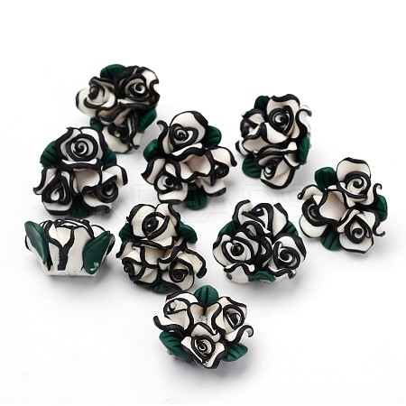 Handmade Polymer Clay Beads LS-RESI-Q004-5-1