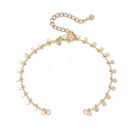 Brass Curb Chain Bracelet Makings AJEW-JB01323-1