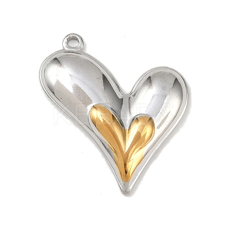 304 Stainless Steel Pendants LS-STAS-C154-05B-GP-1