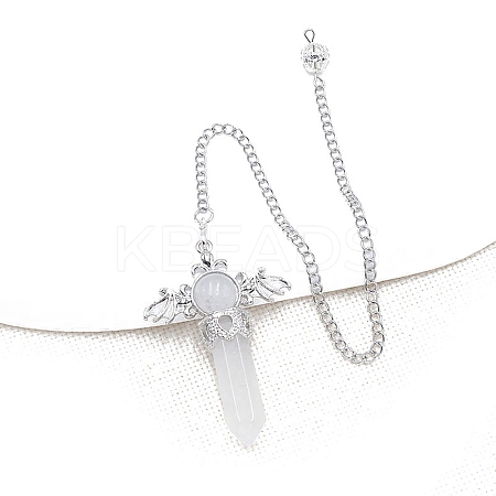 Natural Quartz Crystal Dowsing Pendulum Big Pendants PW-WG53910-07-1