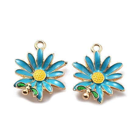 Alloy Enamel Pendants FIND-H016-01G-02-1