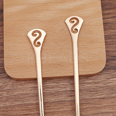 Alloy Hair Sticks OHAR-PW0006-22C-1