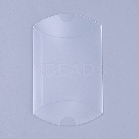 PVC Plastic Frosted Pillow Boxes LS-CON-WH0068-25-1