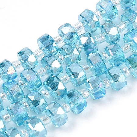 Transparent Glass Beads Strands LS-EGLA-T020-15C-1