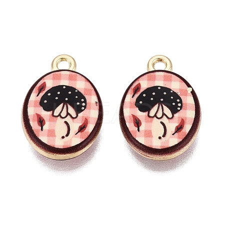 Printed Alloy Pendants PALLOY-SZC0008-05R-1