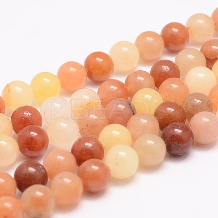Natural Topaz Jade Bead Strands LS-G-K153-B43-8mm-1