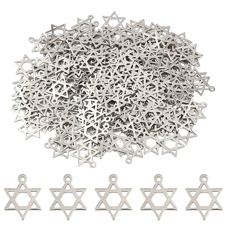 150Pcs 201 Stainless Steel Pendants STAS-YW0003-05-1