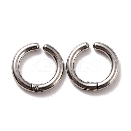 Non-Tarnish 316 Surgical Stainless Steel Clip-on Earrings EJEW-Z014-01D-P-1