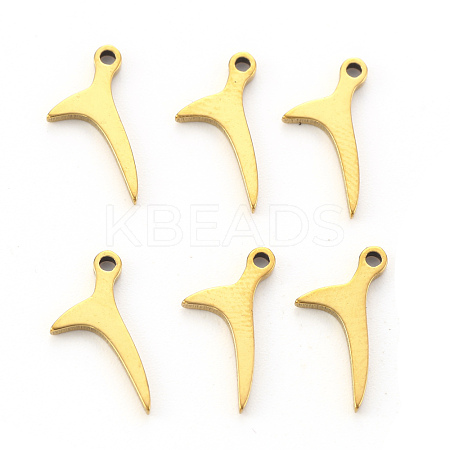 PVD Vacuum Plating 304 Stainless Steel Charms STAS-N092-28G-1