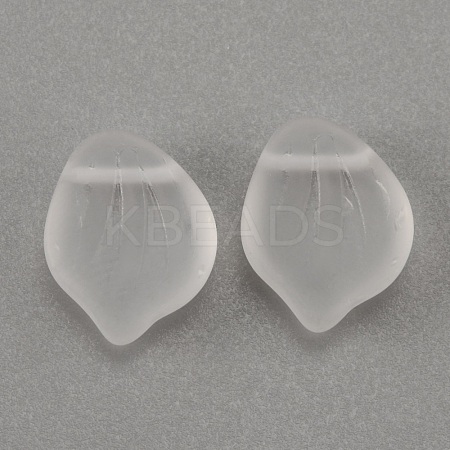 Frosted Glass Pendants GLAA-WH0033-24-1