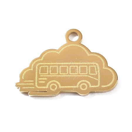 304 Stainless Steel Pendants SA-CBAE30B-03F-G-1
