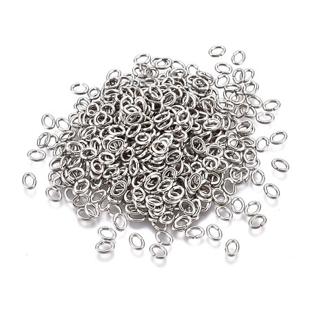 Tarnish Resistant 304 Stainless Steel Open Jump Rings STAS-F250-11P-H-1