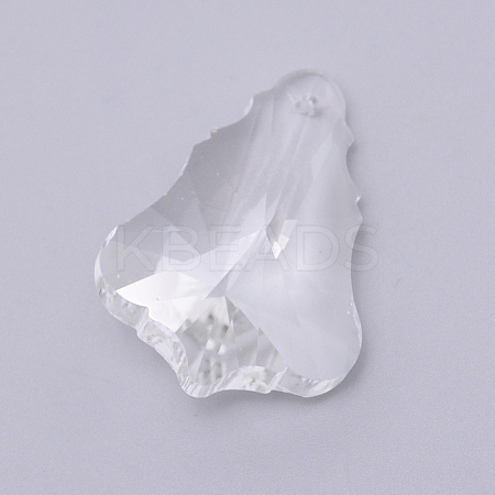 Transparent Glass Pendants GLAA-WH0022-20-1