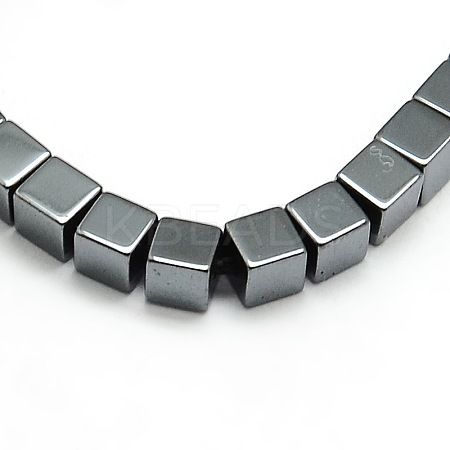 Grade AA Non-magnetic Synthetic Hematite Cube Beads Strands G-F161-11C-1