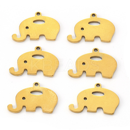PVD Vacuum Plating 304 Stainless Steel Pendants X-STAS-N092-54G-1