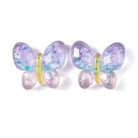 Transparent Epoxy Resin Butterfly Decoden Cabochons CRES-M034-02A-1