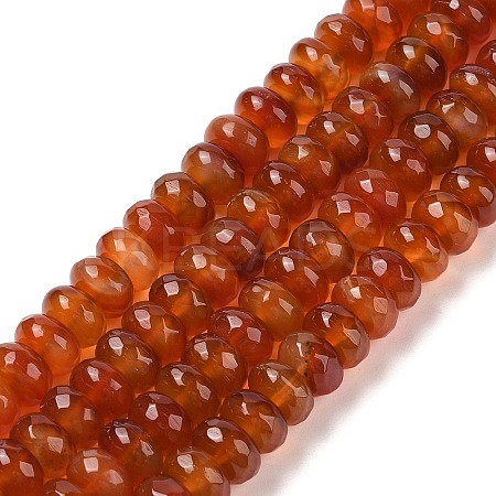 Natural Carnelian(Dyed & Heated) Beads Strands G-Q194-A01-01-1