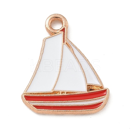 Alloy Enamel Pendants ENAM-A008-16KCG-04-1