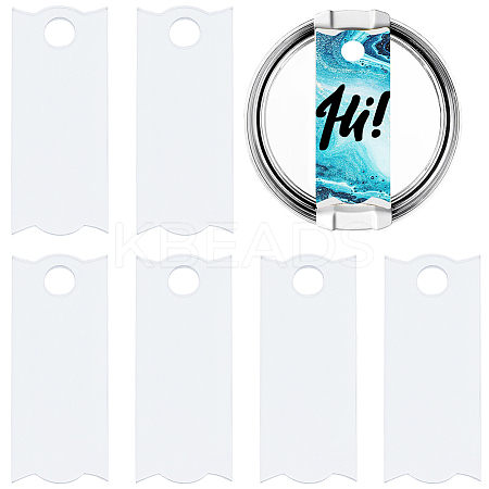 8Pcs Acrylic Heat Transfer Big Pendants FIND-SP0003-10C-1