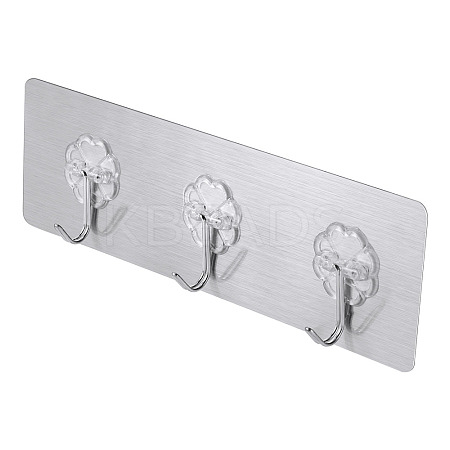 Self-adhesive Acrylic Wall Hook Hangers AJEW-TADJ0001-09A-01-1