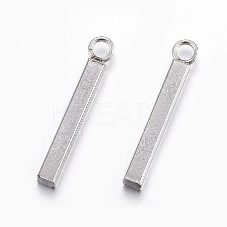 Tarnish Resistant 201 Stainless Steel Pendants STAS-L214-08P-1