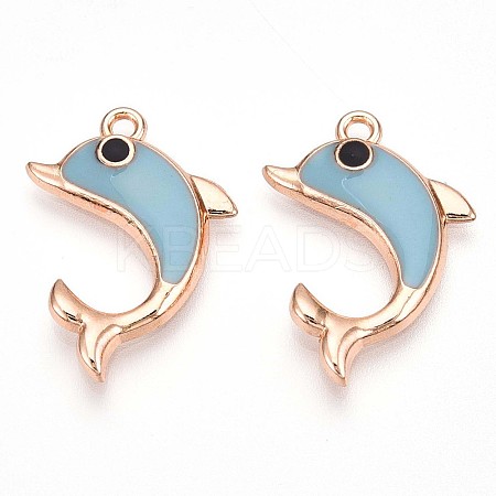 Alloy Enamel Pendants ENAM-T022-05A-1