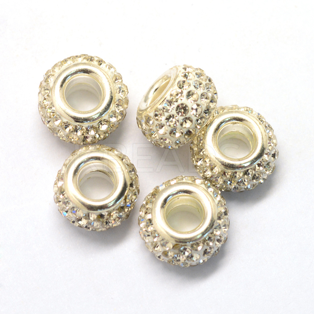 Wholesale Alloy Glass Rhinestone European Beads - KBeads.com