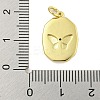Rack Plating Brass Enamel Pendants KK-U021-17B-G-3