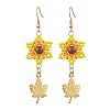 Seed Beads Dangle Earrings EJEW-MZ00221-1