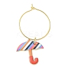 Umbrella Alloy Enamel Wine Glass Charms Sets AJEW-JO00185-2