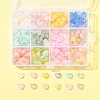 360Pcs 11 Colors Frosted Transparent Acrylic Beads OACR-FS0002-30-6