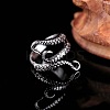 Alloy Adjustable Open Cuff Rings FS-WG8E8AD-02-2
