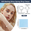 925 Sterling Silver Spring Ring Clasps STER-BBC0007-81S-04-2
