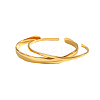 2Pcs 304 Stainless Steel Cuff Bangle Sets STAS-OY009-19G-1