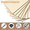 20Pcs 2 Styles Wood Sheet Board DIY-YW0010-84-3