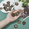 DIY Flat Round Pendant Jewelry Kits DIY-DC0003-24-3