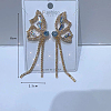 Fashionable luxury Clear Cubic Zirconia & Rhinestone Butterfly Stud Earrings KY8568-4-2