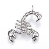 Tarnish Resistant 304 Stainless Steel Pendants STAS-H365-06-1