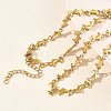 304 Stainless Steel Dolphin Link Chain Necklaces for Women NJEW-G201-02G-1