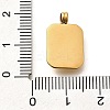 304 Stainless Steel Rhinestone Pendants STAS-M109-09G-4