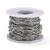 304 Stainless Steel Paperclip Chains CHS-D033-06P-02-3