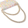 Transparent Acrylic Bead in Bead Woven Bags AJEW-BA00091-5