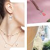 60Pcs 4 Styles Glass Pearl Pendants PALLOY-HY00052-5