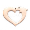 Ion Plating(IP) 304 Stainless Steel Pendants LS-STAS-P280-17RG-2