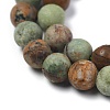 Natural Green Opal Beads Strands G-K209-04B-6mm-A-2