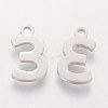 Tarnish Resistant 201 Stainless Steel Charms STAS-Q201-T408-3-2