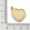 Brass Micro Pave Clear Cubic Zirconia Pendants KK-A221-19B-G-3